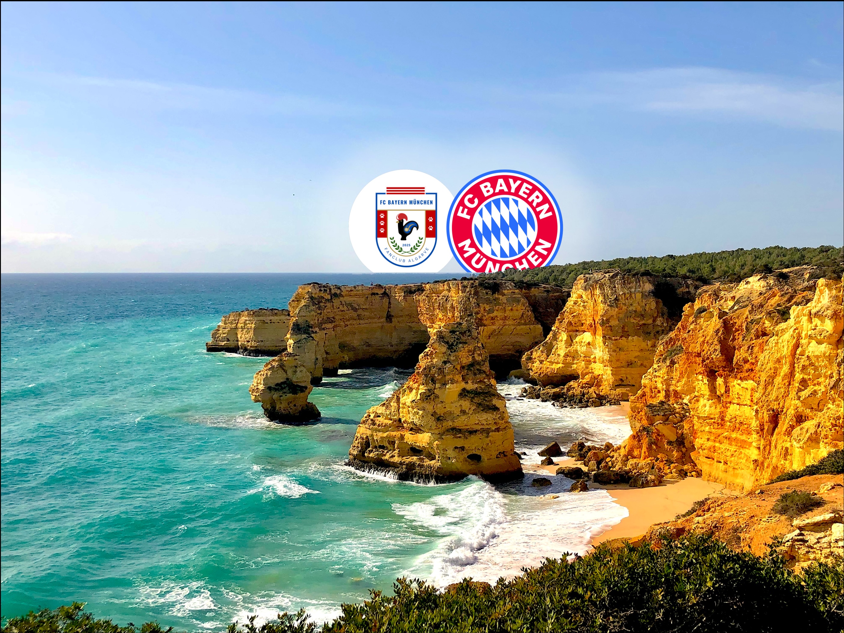 Panoramabild der Algarve